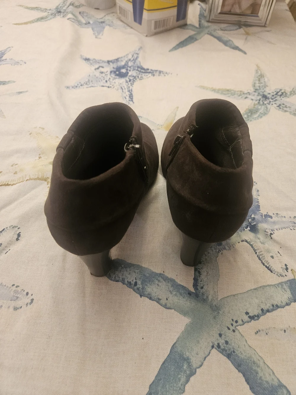 Karen Scott Black Suede Ankle Booties.  Very Good Condition!
